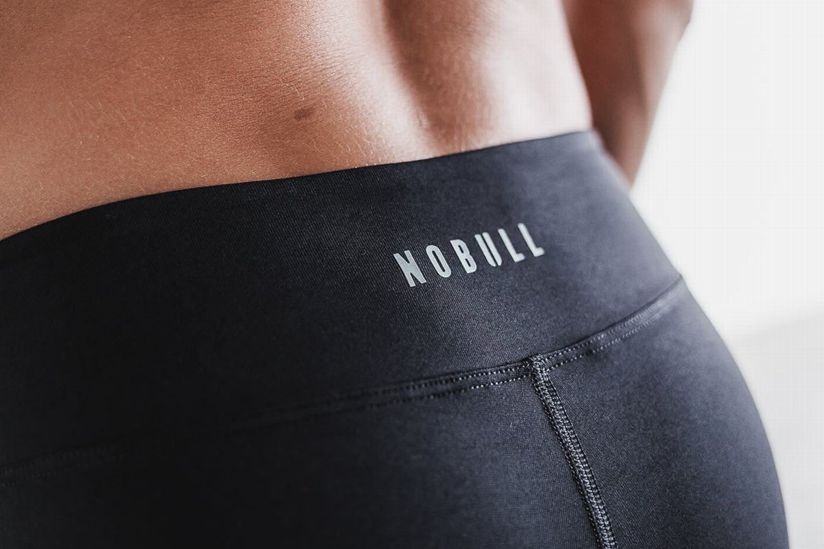 Nobull Pace Crop Hardloopbroek Dames Zwart | 897163-ORK