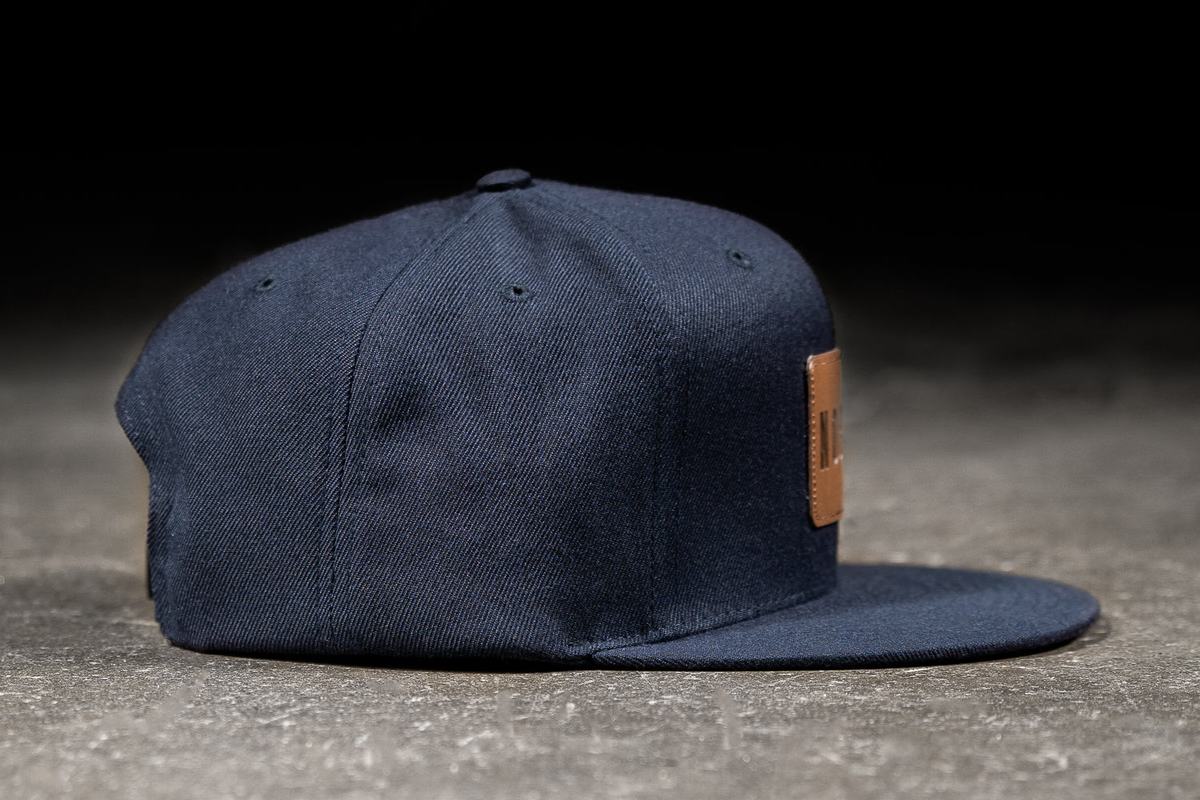 Nobull Platte-Brim Snapback Hoeden Heren Donkerblauw | 053647-EJS