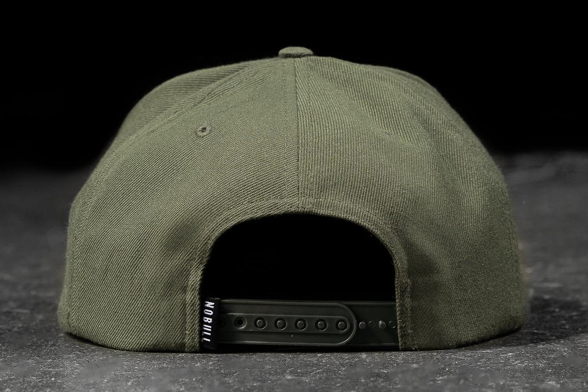 Nobull Platte-Brim Snapback Hoeden Heren Olijfgroen | 249861-QLR