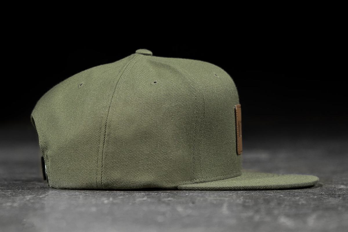 Nobull Platte-Brim Snapback Hoeden Heren Olijfgroen | 249861-QLR