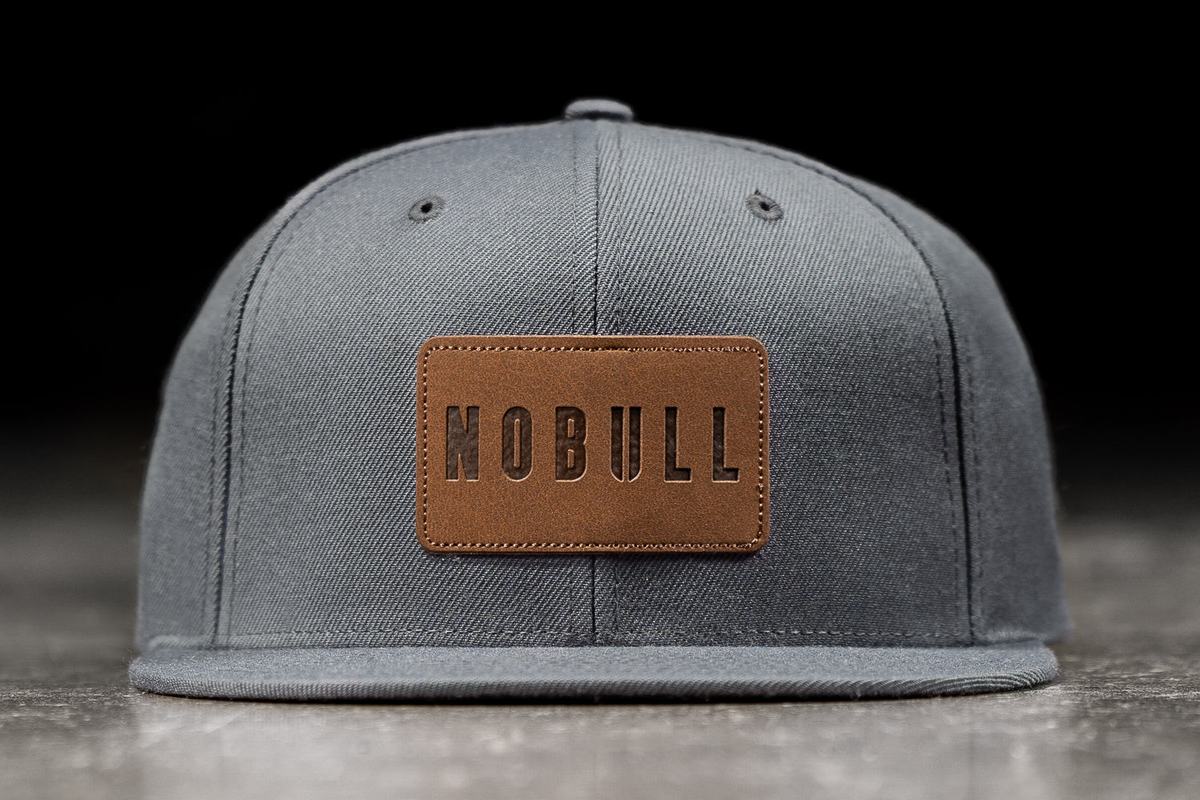 Nobull Platte-Brim Snapback Hoeden Heren Grijs | 902438-TVE