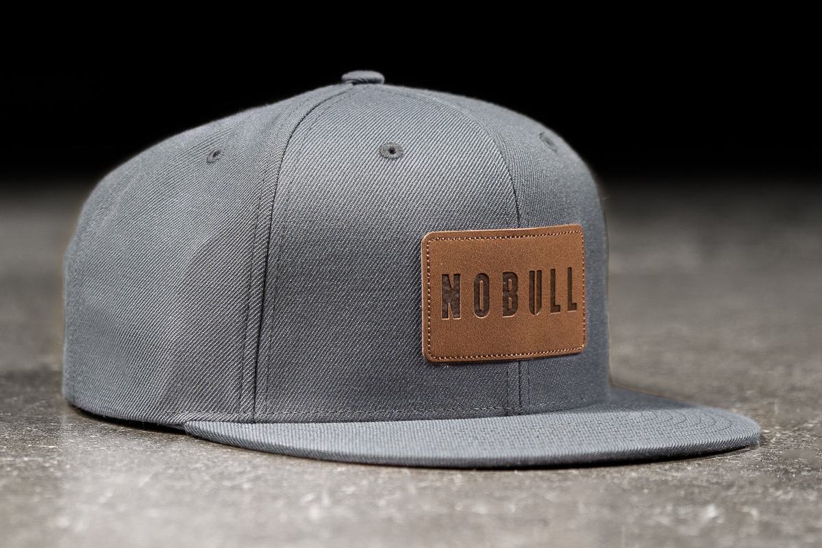 Nobull Platte-Brim Snapback Hoeden Heren Grijs | 902438-TVE