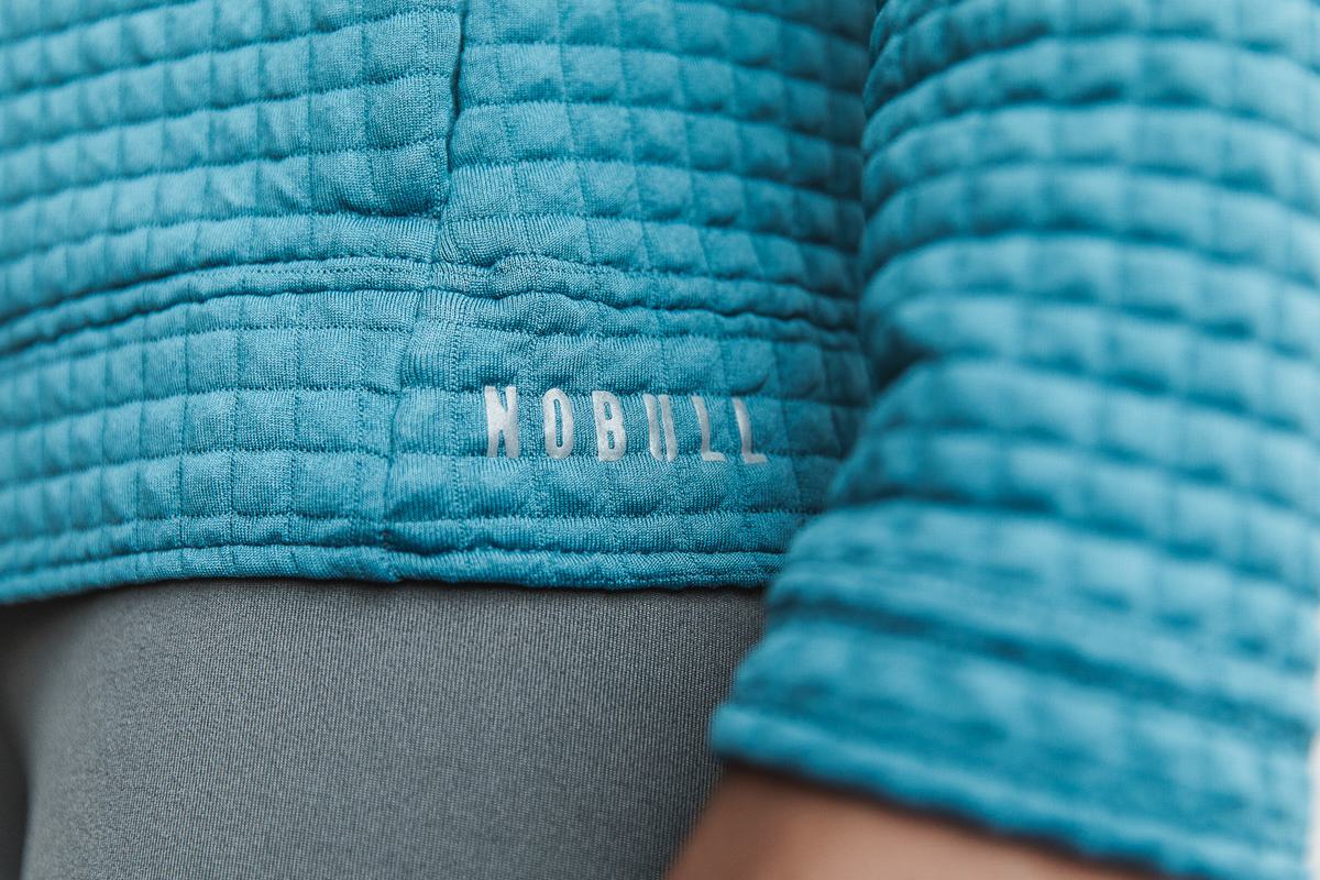 Nobull Quilted Zip-up Jassen Dames Grijs Blauw | 960732-VKH