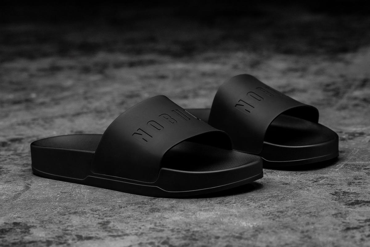 Nobull Slippers Heren Zwart | 016583-BDT