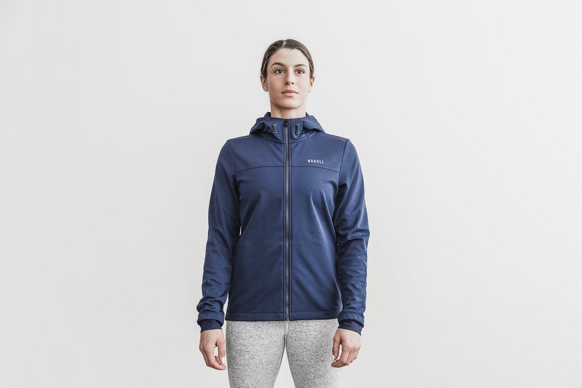 Nobull Softshell Jassen Dames Donkerblauw | 812503-JWZ