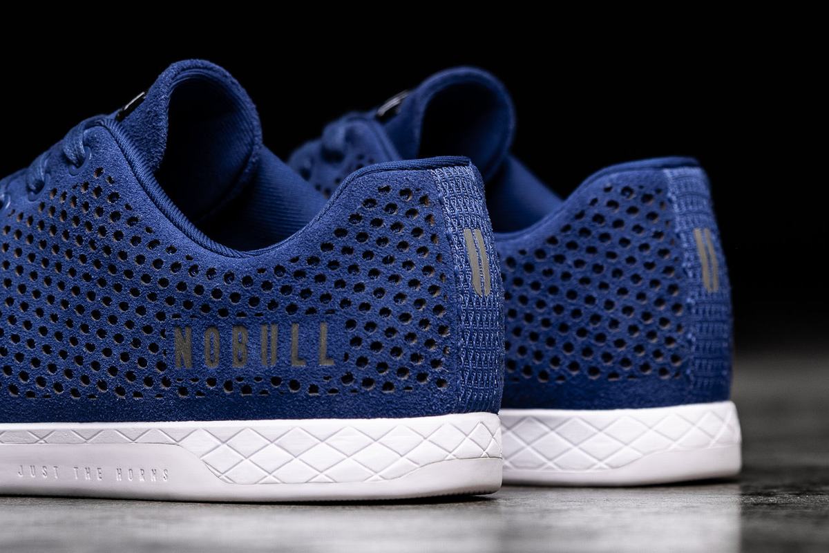 Nobull Suede Trainer Fitness Schoenen Heren Blauw | 238971-FDK