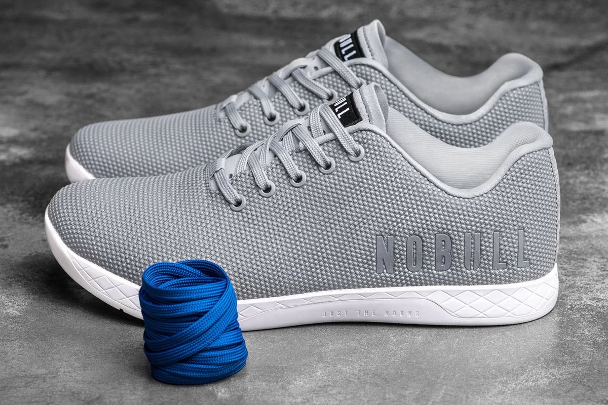 Nobull Superfabric Arctic Trainer Crossfit Schoenen Dames Grijs | 708156-ZXM