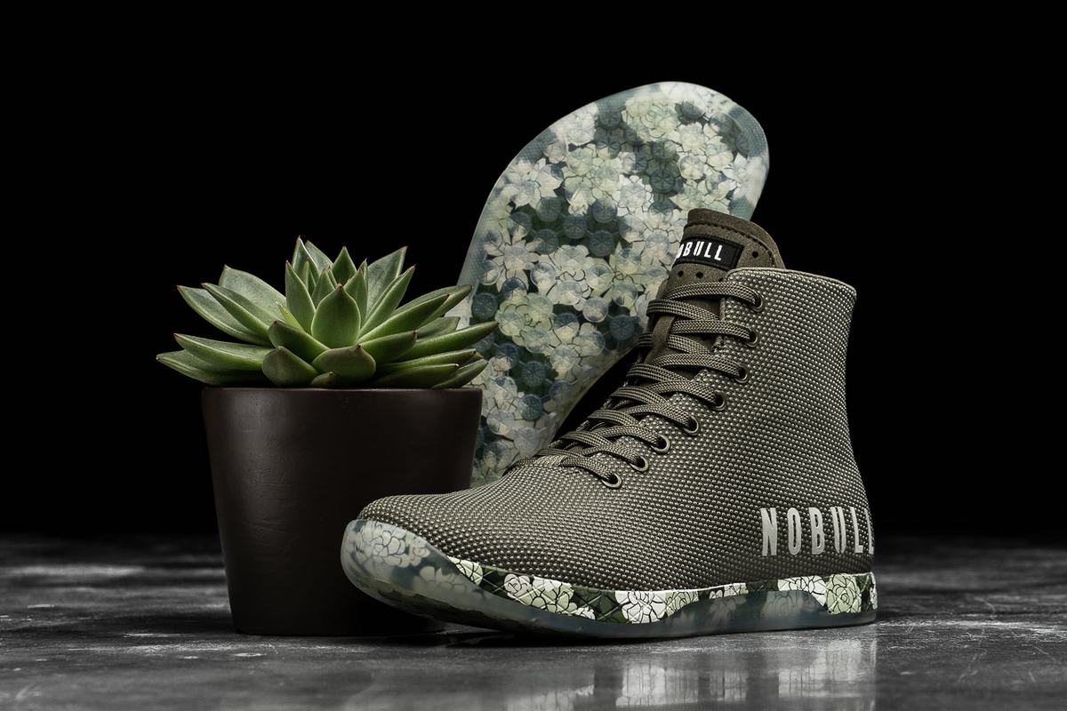 Nobull Superfabric High-Top Army Trainer Fitness Schoenen Heren Olijfgroen | 710596-QMH