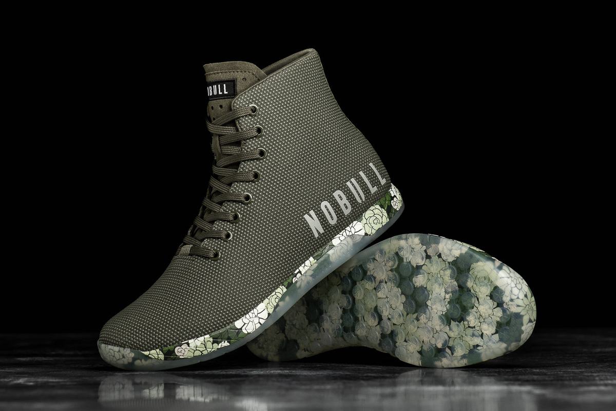 Nobull Superfabric High-Top Army Trainer Fitness Schoenen Heren Olijfgroen | 710596-QMH