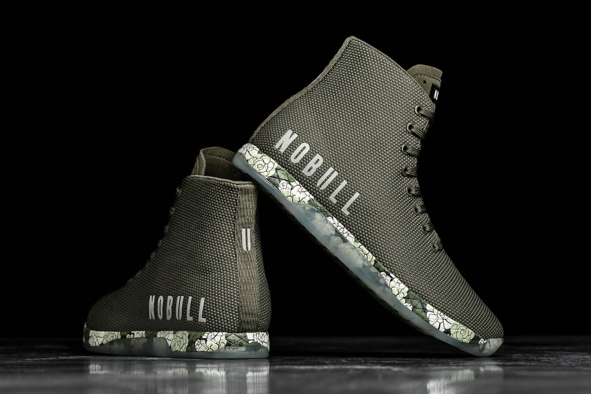 Nobull Superfabric High-Top Army Trainer Fitness Schoenen Heren Olijfgroen | 710596-QMH