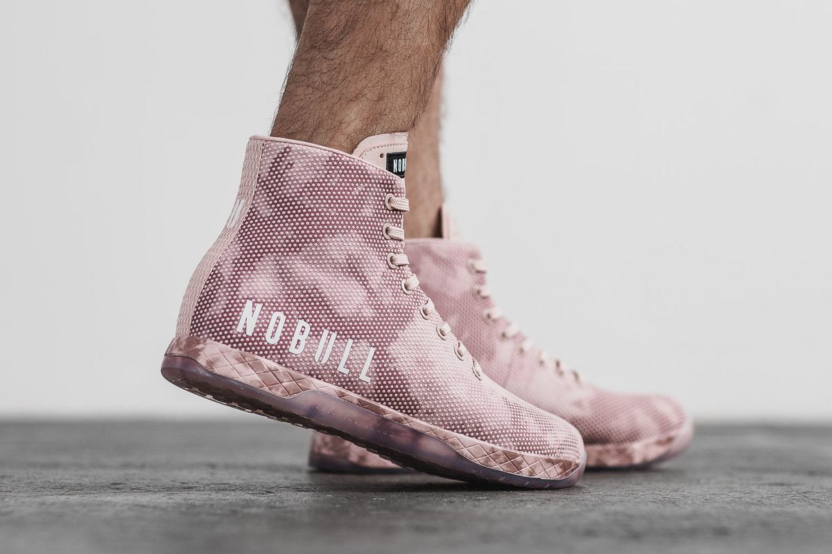 Nobull Superfabric High-Top Tie-Dye Trainer Fitness Schoenen Heren Roze | 813072-FBR