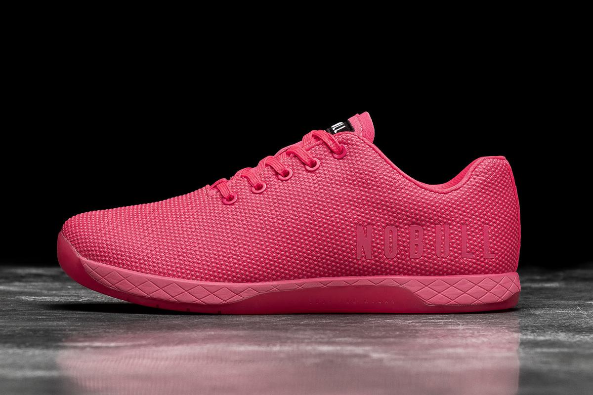 Nobull Superfabric Neon Trainer Fitness Schoenen Dames Roze | 087295-RBC