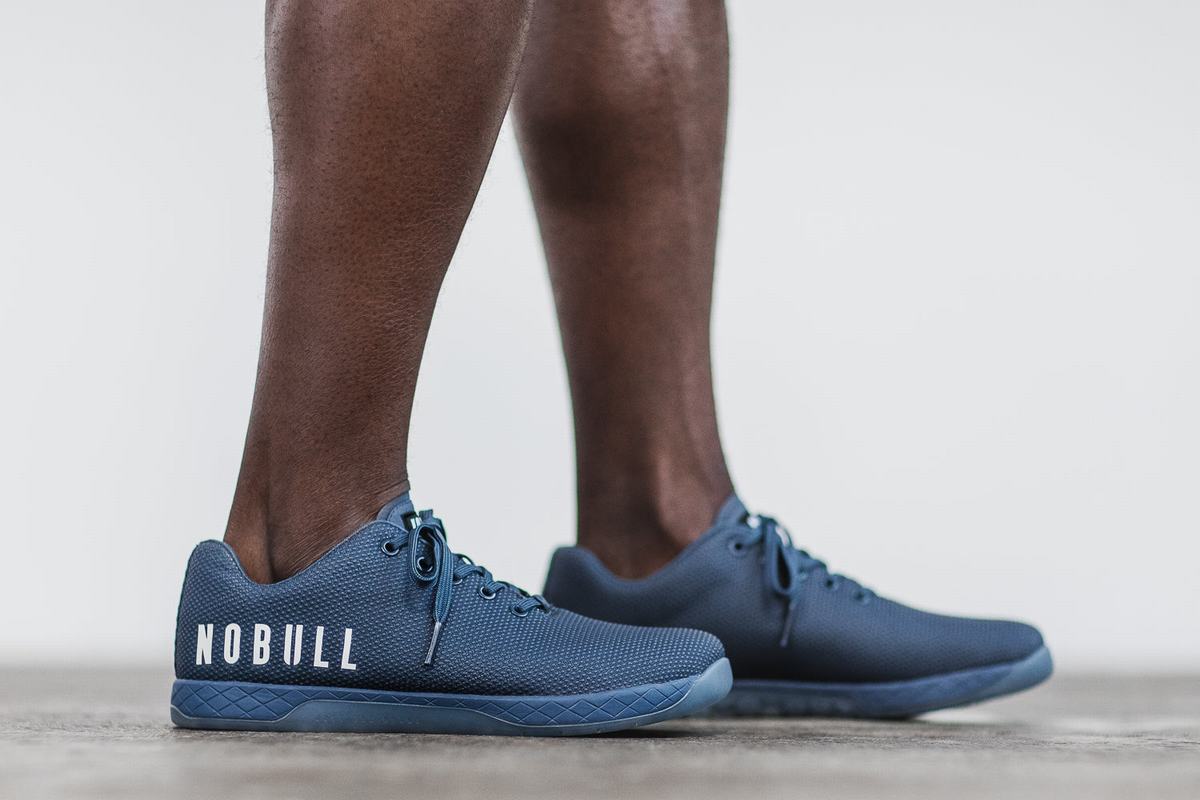 Nobull Superfabric Trainer Fitness Schoenen Heren Donkerblauw | 078296-UJP