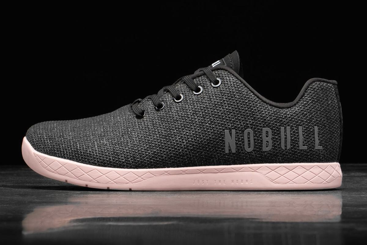 Nobull Superfabric Trainer Fitness Schoenen Dames Zwart Roze | 930521-OMW