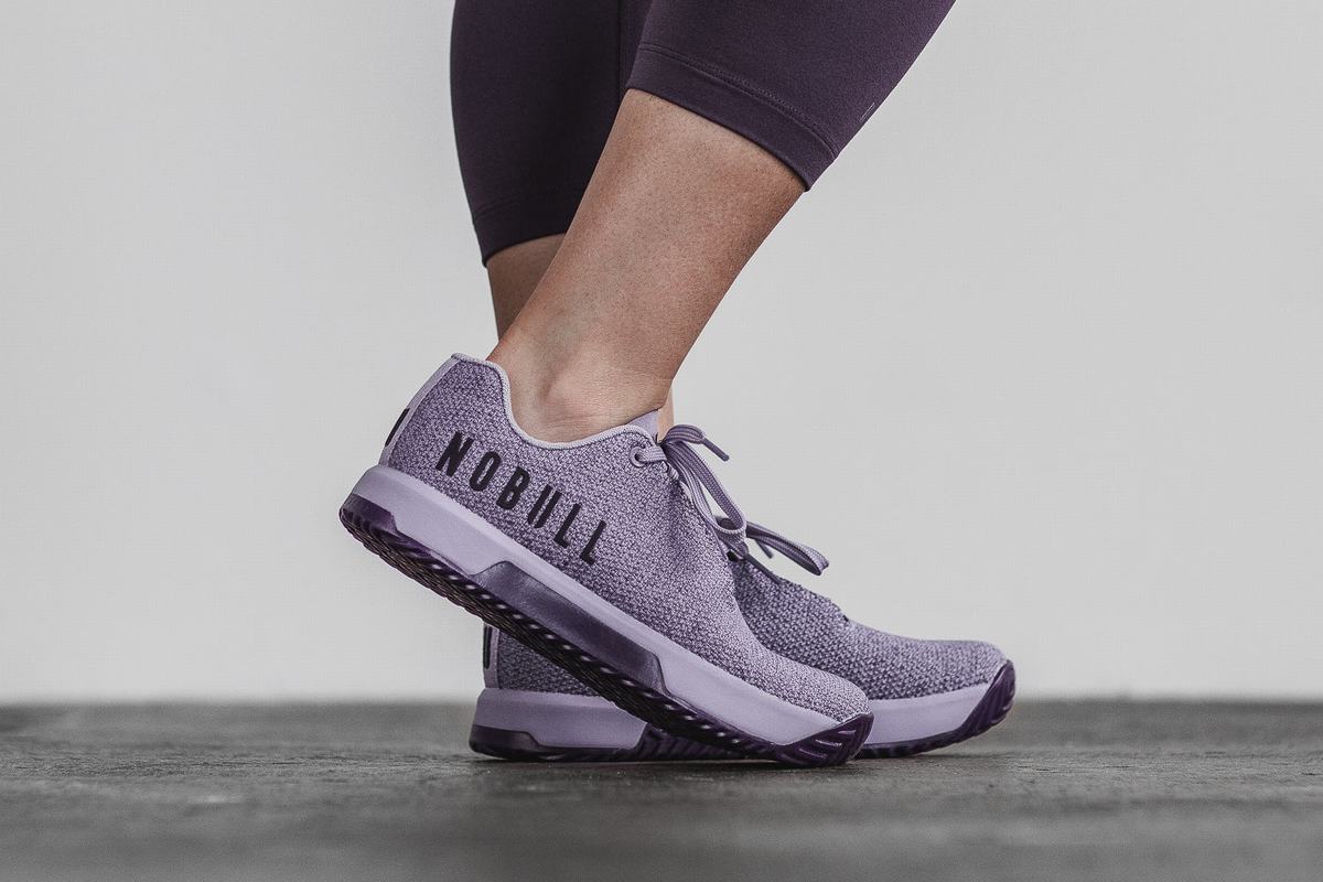 Nobull Superfabric Trainer Fitness Schoenen Dames Lavendel | 962814-MPY