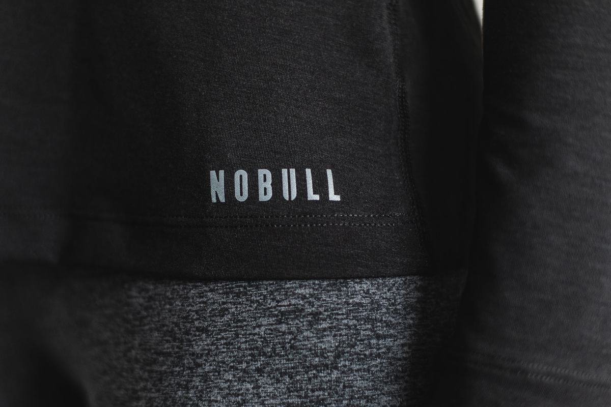 Nobull T-Shirt Lange Mouw Dames Zwart | 809356-OSU