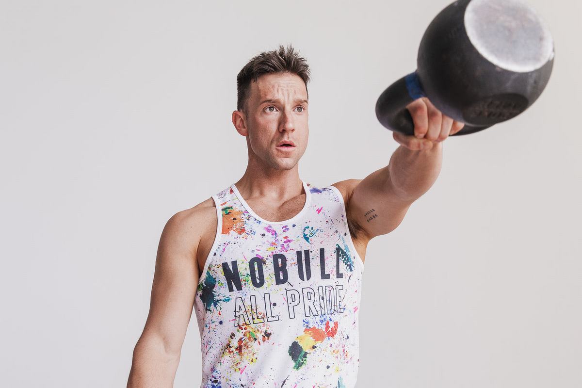 Nobull Tank Pride Art Work Tanktop Heren Gekleurd | 317680-SIW