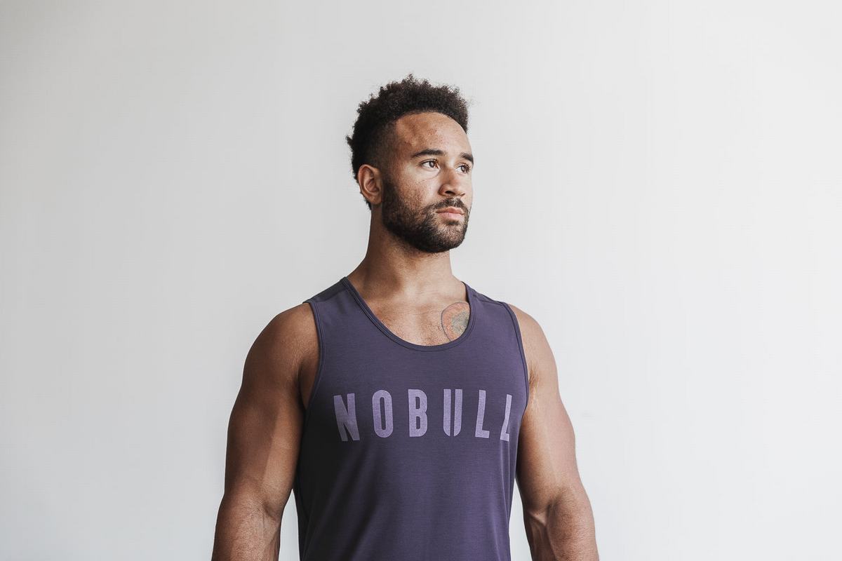 Nobull Tank Tanktop Heren Donkerpaars | 891763-MCJ