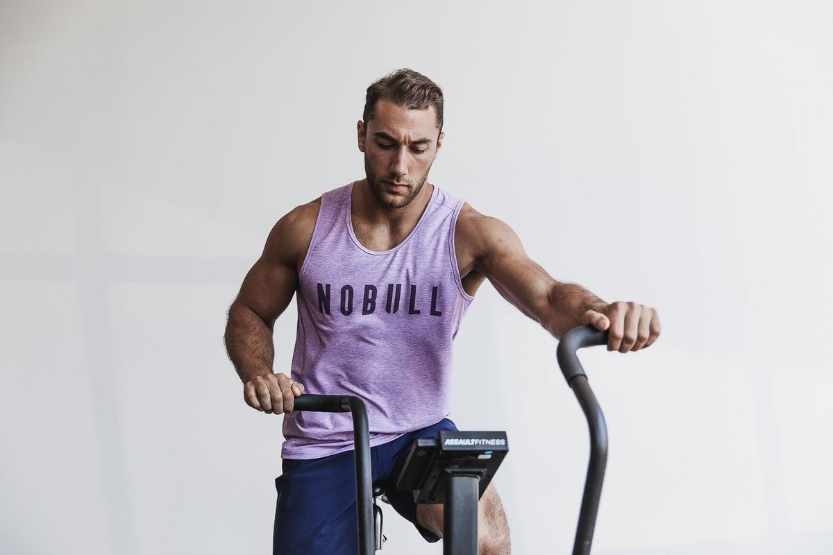 Nobull Tank Tanktop Heren Paars | 247610-RUK