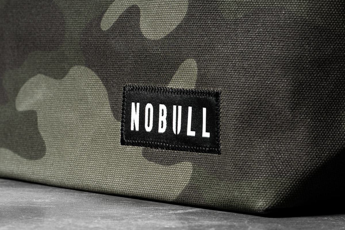 Nobull Waxed Canvas Open Top Tote Tassen Dames Groen Camo | 748052-DGY