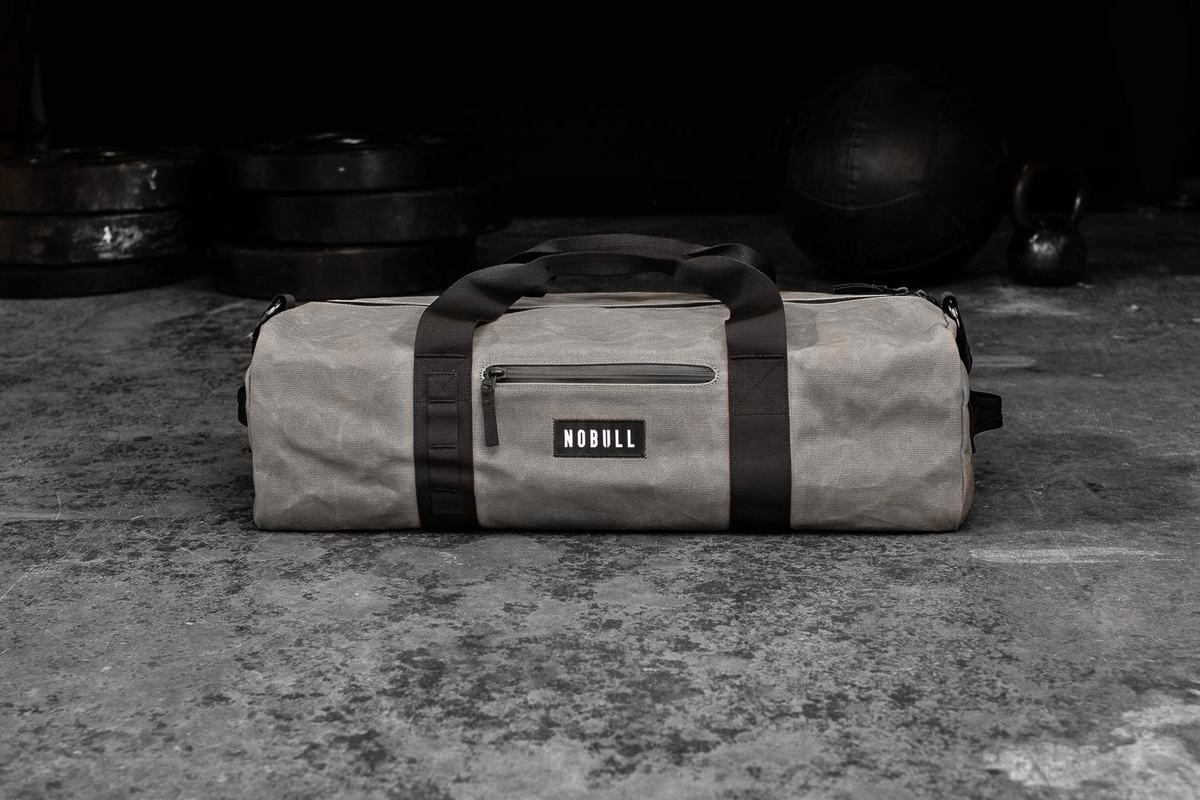 Nobull Waxed Canvas Traditional Duffle Sporttas Dames Grijs | 135602-NAE