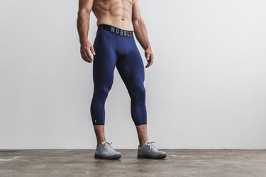 Nobull 3/4 Compression Tight Hardloopbroek Heren Donkerblauw | 748315-GPW