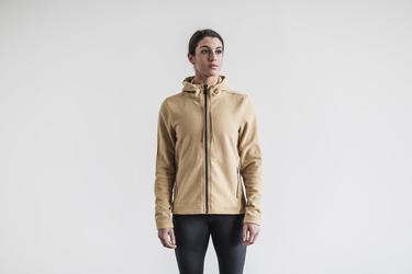 Nobull Arctic Zip-up Jassen Dames Beige | 138257-EIA