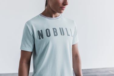 Nobull Boxy T-shirts Dames Blauw | 027153-BKX