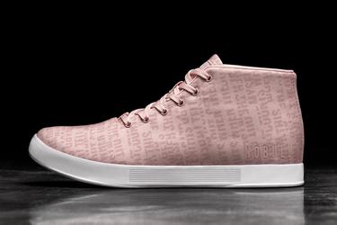 Nobull Canvas Mid Trainer Fitness Schoenen Heren Roze | 817096-TVD