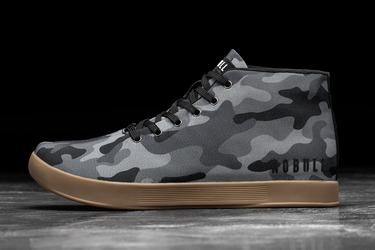 Nobull Canvas Mid Trainer Fitness Schoenen Dames Zwart Camo | 841756-PJM