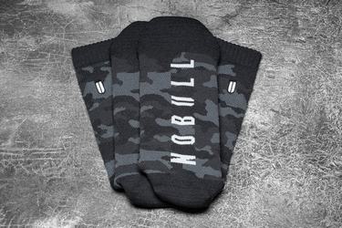 Nobull Crew Sokken Heren Grijs Camo | 134695-KIO