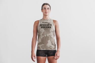 Nobull Crossfit Games® 2022 High-Neck Tank Tanktop Dames Camo | 263710-WCQ