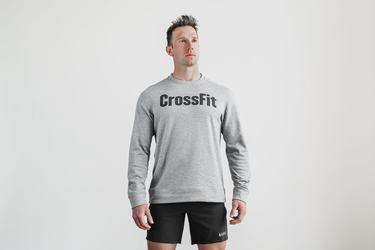 Nobull Crossfit® Crew Sweatshirts Heren Grijs | 291805-JYU