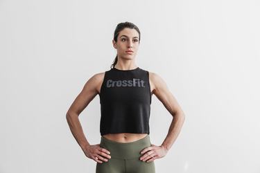 Nobull Crossfit® Muscle Tank Tanktop Dames Zwart | 280395-PDZ