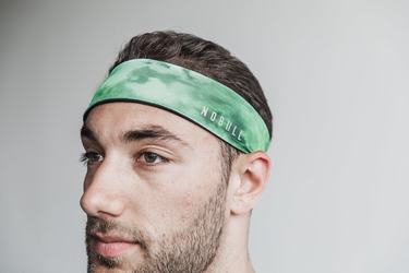 Nobull Headband 2" Tie-Dye Hoofdband Heren Groen | 932758-PVN