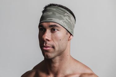 Nobull Headband 4" Hoofdband Heren Groen Camo | 145678-FIK