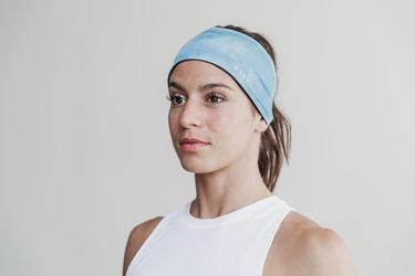 Nobull Headband 4" Tie-Dye Hoofdband Heren Blauw | 253761-NJT