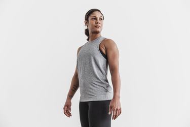 Nobull High-Neck Tank Classic Colors Tanktop Dames Grijs | 023174-KHI