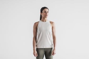 Nobull High-Neck Tank Classic Colors Tanktop Dames Beige | 894267-OSY