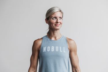 Nobull High-Neck Tank Seasonal Colors Tanktop Dames Blauw | 160754-NEW