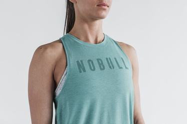 Nobull High-Neck Tank Seasonal Colors Tanktop Dames Blauw | 420637-YEI