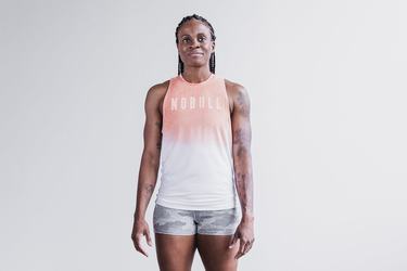 Nobull High-Neck Tank Tanktop Dames Koraal | 937250-FUW