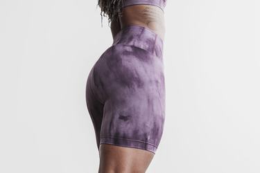 Nobull High-Rise 6" Tie-Dye Korte Broek Dames Paars | 096854-EAI