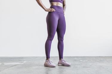 Nobull High-Rise Tight Matte Hardloopbroek Dames Paars | 192587-URH