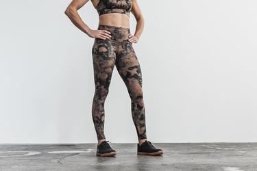 Nobull High-Rise Tight Tie-Dye Hardloopbroek Dames Zwart | 237804-BIR