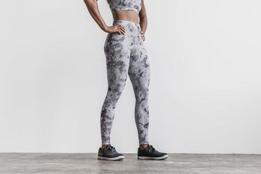 Nobull High-Rise Tight Tie-Dye Hardloopbroek Dames Zwart | 572681-SMX