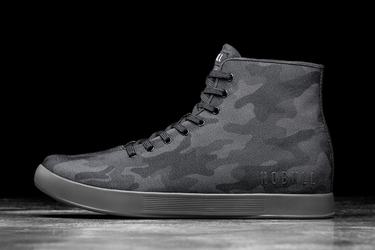 Nobull High-Top Canvas Trainer Fitness Schoenen Dames Camo | 347512-YFN