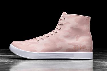 Nobull High-Top Canvas Trainer Fitness Schoenen Dames Roze Camo | 379648-XGS