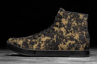 Nobull High-Top Pride Canvas Trainer Fitness Schoenen Heren Goud Zwart | 091358-XJM