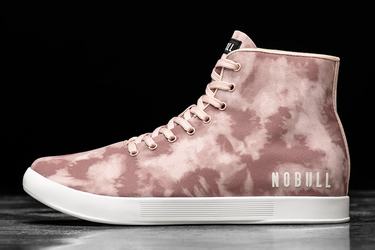 Nobull High-Top Tie-Dye Canvas Trainer Fitness Schoenen Heren Roze | 759810-ACU